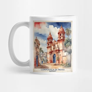 Compostela de Indias Nayarit Mexico Vintage Tourism Travel Mug